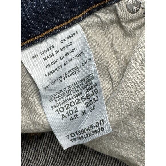 Lee Men’s Straight Regular Fit 42X30 Medium Wash Blue Denim Jeans Lot Of 2 - Picture 14 of 16